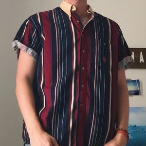 MEN’S VINTAGE STRIPED WRANGLER BUTTON DOWN